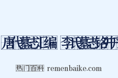 唐代墓志汇编·李氏墓志铭并序是什么意思的图片